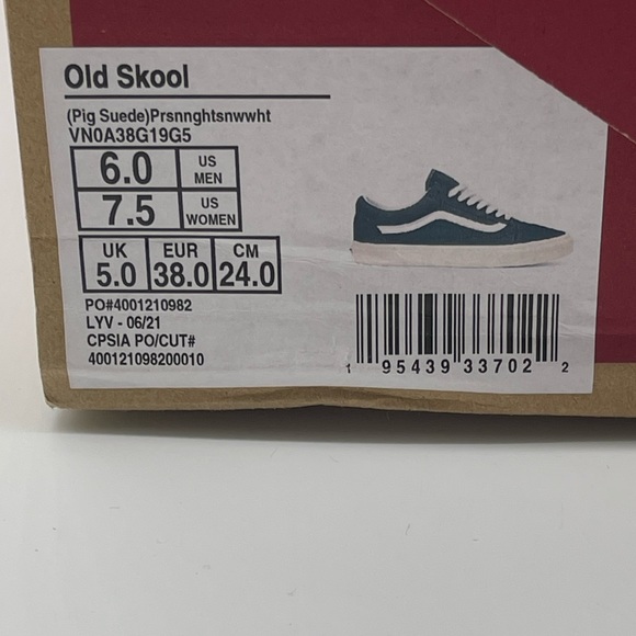 Old Skool Navy Blue Suede Vans - Picture 11 of 12